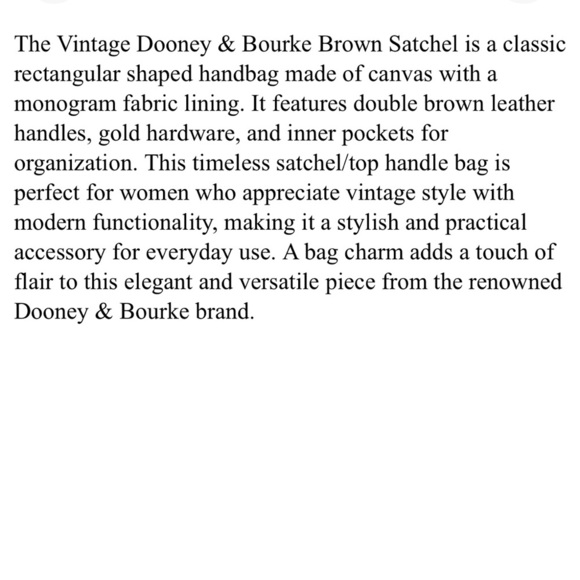 Dooney & Bourke Tan and Brown Signature Shoulder Bag - Picture 10 of 10